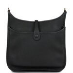 Hermès Evelyne PM Black Clemence Gold Hardware - Image 4