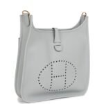 Hermès Evelyne III PM Bleu Pale Clemence Gold Hardware - Image 2