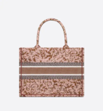 MEDIUM DIOR BOOK TOTE Metallic Pink Dior Brocart Embroidery (36 x 27.5 x 16.5 cm) - Image 2