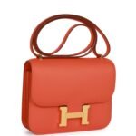 Hermès Constance 18 Orange Swift Gold Hardware - Image 2