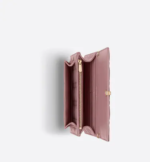 LADY DIOR CHAIN POUCH Peony Pink Cannage Lambskin - Image 4