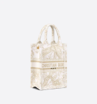 MINI DIOR BOOK TOTE PHONE BAG Dior Jardin d'Hiver Embroidery with Gold-Tone Metallic Thread (13 x 18 x 5 cm)