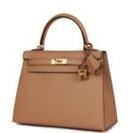 Hermès Kelly Sellier 25 Chai Epsom Gold Hardware - Image 5
