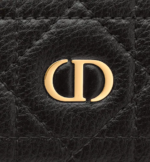 DIOR CARO FIVE-SLOT CARD HOLDER Black Supple Cannage Calfskin - Image 3