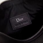 Dior Roller Pouch In Black Grained Calfskin - Image 7