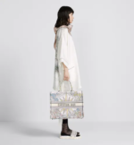LARGE DIOR BOOK TOTE White Multicolor Rêve d'Infini Embroidery (42 x 35 x 18.5 cm) - Image 5