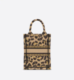 MINI DIOR BOOK TOTE PHONE BAG Beige Multicolor Mizza Embroidery (13 x 18 x 5 cm) - Image 2