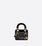 MICRO LADY DIOR BAG Black Cannage Lambskin - Image 2