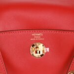 Hermès Mini Lindy Rouge Piment Swift Gold Hardware - Image 7