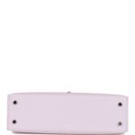 Hermès Kelly Sellier 20 Mauve Pale Epsom Palladium Hardware - Image 6