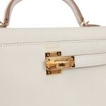 Hermès Kelly Sellier 20 Mushroom Chèvre Gold Hardware - Image 7