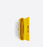 SMALL DIOR CARO BAG Yellow Supple Cannage Calfskin - Image 3