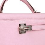 Hermès Kelly Sellier 20 Rose Sakura Chevre Palladium Hardware - Image 7