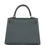 Hermès Kelly Sellier 25 Bleu Orage Epsom Gold Hardware - Image 4