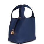 Hermès Picotin Lock 18 Bleu Saphir Clemence Gold Hardware - Image 5