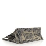 CHRISTIAN DIOR Canvas Embroidered Large Dioriviera Toile De Jouy Book Tote Blue - Image 3