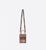MINI DIOR BOOK TOTE PHONE BAG Powder Pink Dior Jardin Magique Embroidery (13 x 18 x 5 cm) - Image 3