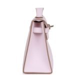 Hermès Kelly Pochette Mauve Pale Swift Palladium Hardware - Image 3