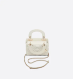 MINI LADY DIOR BAG Latte Cannage Lambskin - Image 2
