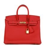 Hermès Birkin 25 Rouge de Coeur Togo Gold Hardware