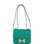 Hermès Constance 18 Vert Verone Ostrich Gold Hardware - Image 7