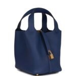 Hermès Picotin Lock 18 Bleu Saphir Clemence Gold Hardware - Image 2