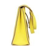Hermès Halzan 25 Lime Clemence Palladium Hardware - Image 3