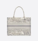 MEDIUM DIOR BOOK TOTE Gray Toile de Jouy Embroidery (36 x 27.5 x 16.5 cm) - Image 2