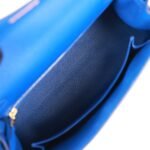 Hermès Kelly Sellier 25 Bleu Royal Epsom Gold Hardware - Image 9