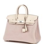 Hermès Birkin 25 Glycine Grizzly and Nata Swift Palladium Hardware - Image 5