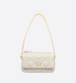 DIOR CARO POUCH Latte Supple Cannage Calfskin - Image 4