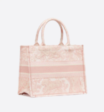 MEDIUM DIOR BOOK TOTE Pink Toile de Jouy Embroidery (36 x 27.5 x 16.5 cm) - Image 2