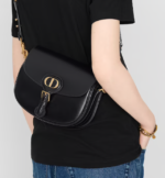 MEDIUM DIOR BOBBY BAG Black Grained Calfskin - Image 6