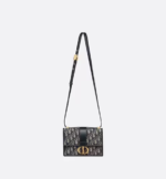 SMALL 30 MONTAIGNE BAG Blue Dior Oblique Jacquard - Image 3