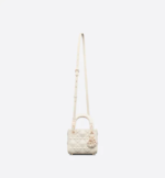 MICRO LADY DIOR BAG Latte Cannage Calfskin with Diamond Motif - Image 3