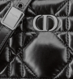 DIOR CARO BOX BAG Black Quilted Macrocannage Calfskin - Image 6