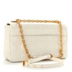 CHRISTIAN DIOR Lambskin Cannage Large Caro Bag Ivory - Image 2