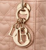 MICRO LADY DIOR BAG Pink Cannage Lambskin with Heart Motif - Image 5