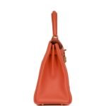 Hermès Kelly Retourne 28 Orange Togo Gold Hardware - Image 3