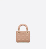 MICRO LADY DIOR BAG Pink Cannage Lambskin with Heart Motif - Image 2
