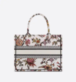 MEDIUM DIOR BOOK TOTE White Multicolor Dior Jardin Botanique Embroidery (36 x 27.5 x 16.5 cm) - Image 2
