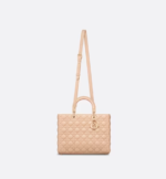 LARGE LADY DIOR BAG Sand Pink Cannage Lambskin - Image 3