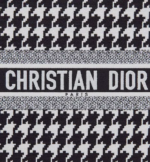 MEDIUM DIOR BOOK TOTE Black Macro Houndstooth Embroidery (36 x 27.5 x 16.5 cm) - Image 3
