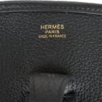 Hermès Evelyne PM Black Clemence Gold Hardware - Image 7