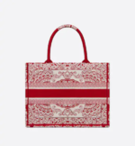 MEDIUM DIOR BOOK TOTE White and Red Dior Bandana Embroidery (36 x 27.5 x 16.5 cm) - Image 2