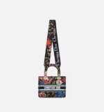 MEDIUM LADY D-LITE BAG Black Multicolor Dior Birds Embroidery - Image 3