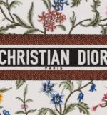 MEDIUM DIOR BOOK TOTE White Multicolor Dior Petites Fleurs Embroidery (36 x 27.5 x 16.5 cm) - Image 4