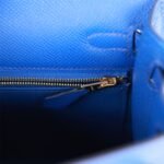 Hermès Kelly Sellier 25 Bleu Royal Epsom Gold Hardware - Image 10