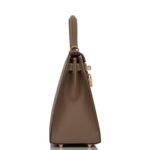 Hermès Kelly Sellier 28 Etoupe Epsom Gold Hardware - Image 3