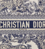 LARGE DIOR BOOK TOTE Blue Toile de Jouy Embroidery (42 x 35 x 18.5 cm) - Image 4